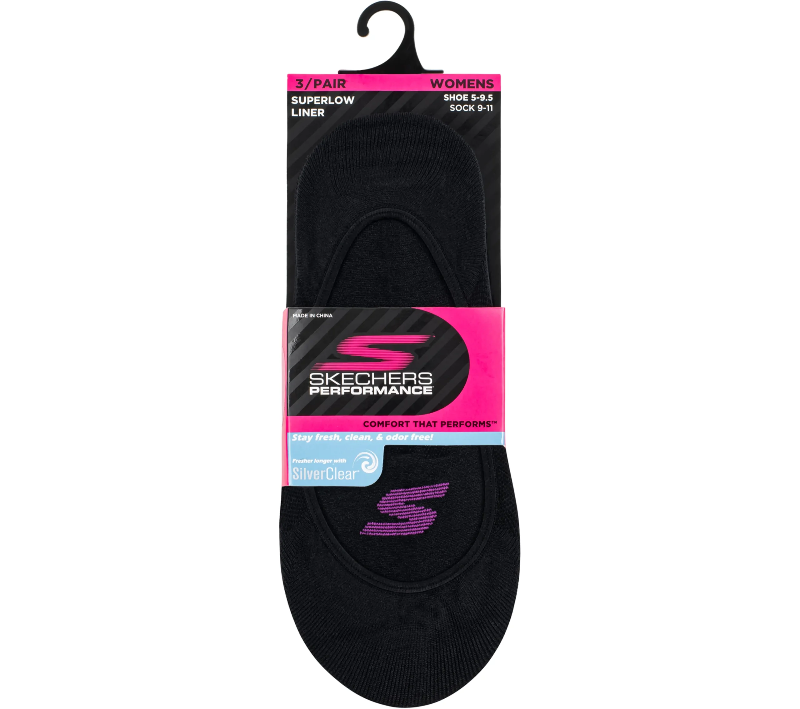 SKECHERS 3 Pack Sport Mesh No Show Liner Socks>Mujer Calcetines|Accesorios