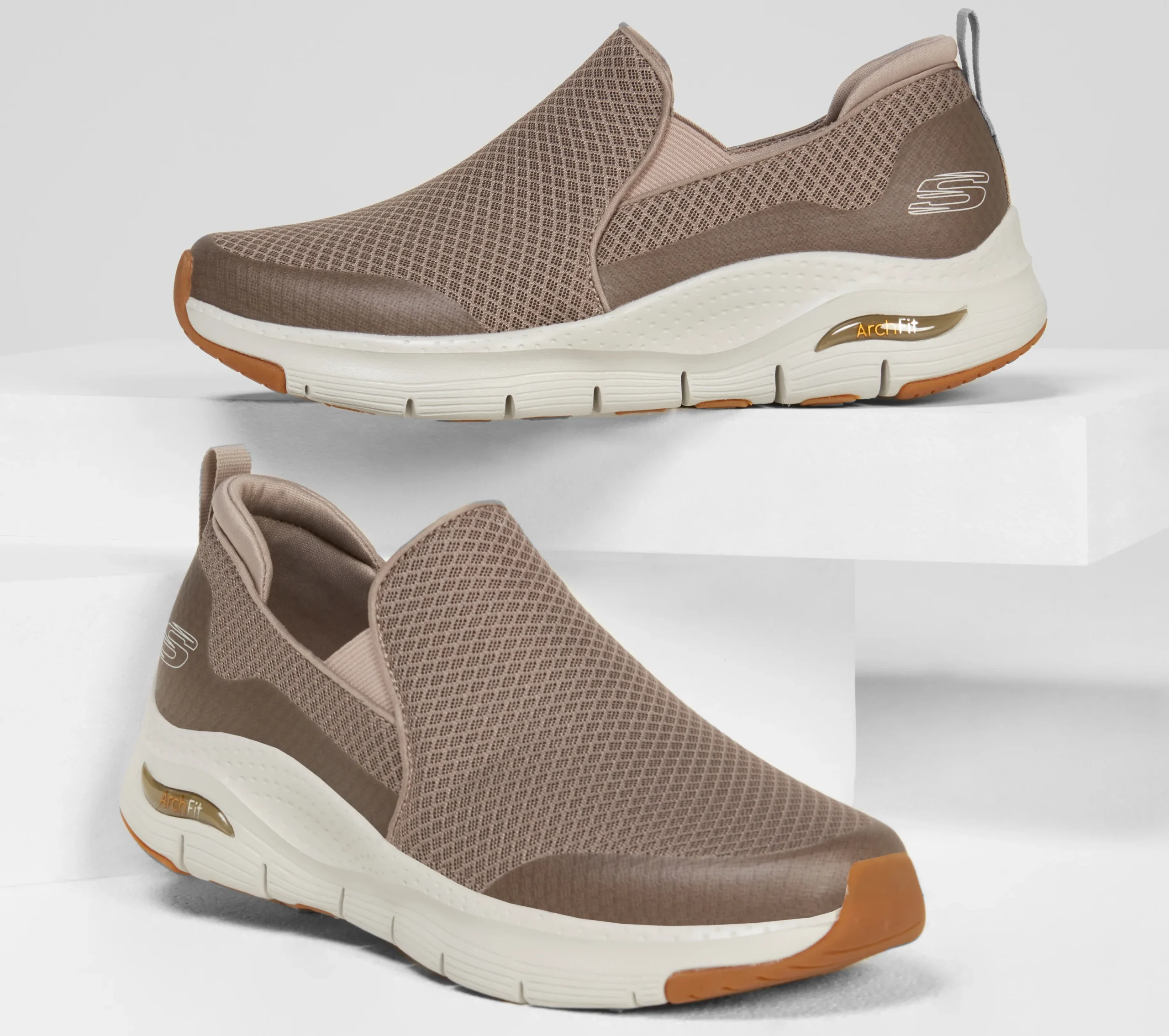 SKECHERS Arch Fit - Banlin>Hombre Sin Cordones|Zapatillas Casual