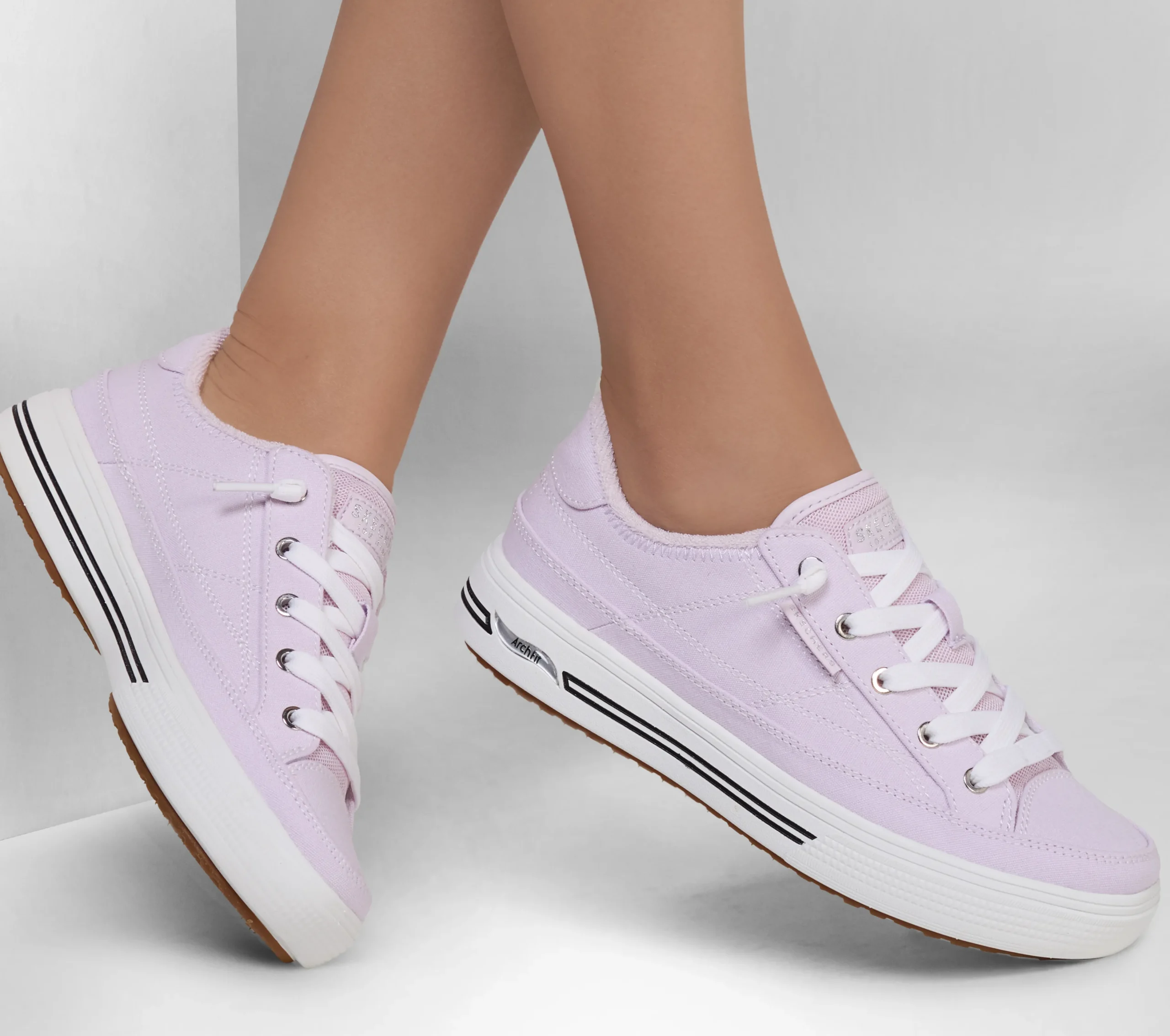 SKECHERS Arch Fit Arcade - Arcata>Mujer Canvas Shoes|Con Cordones