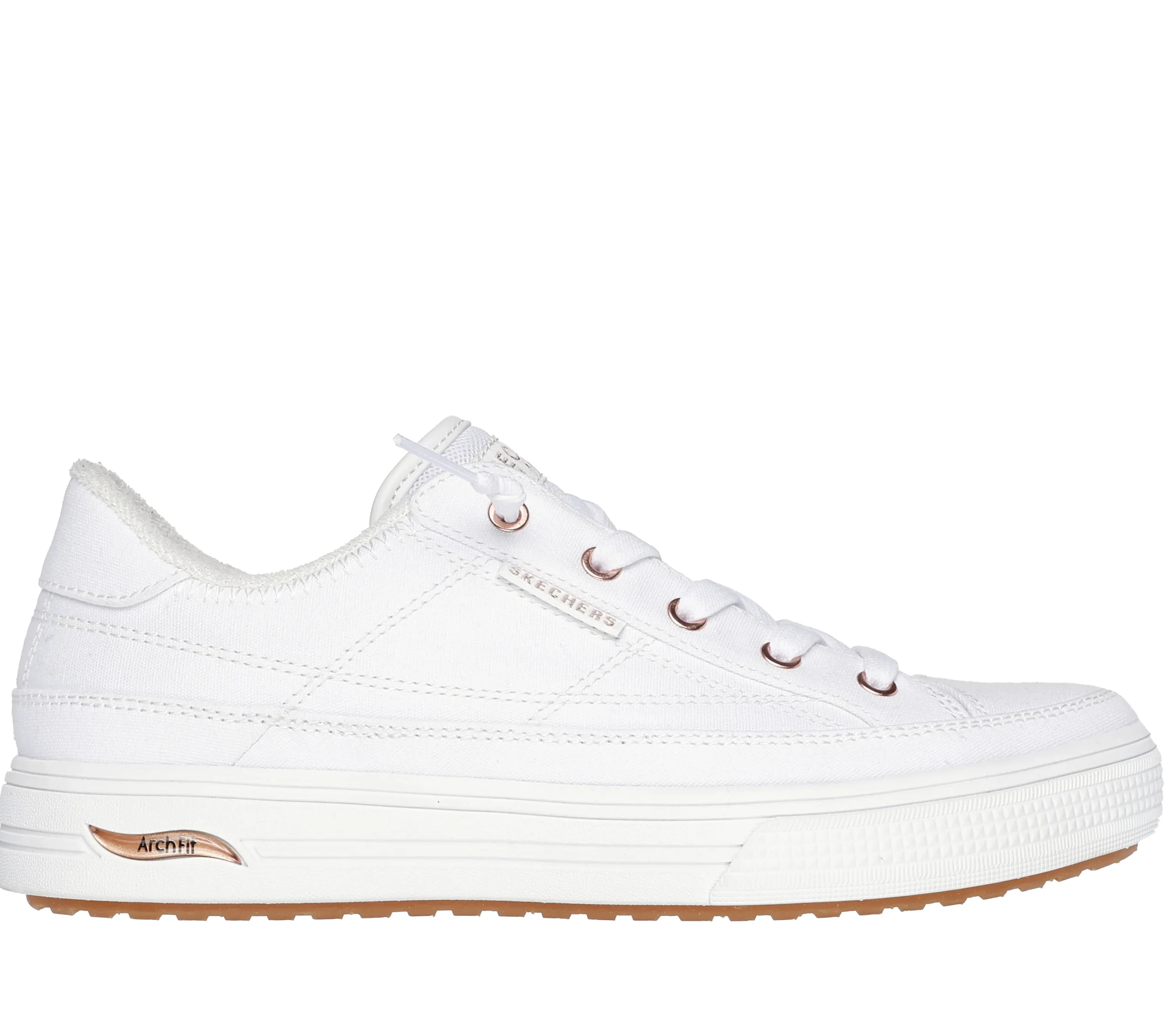 SKECHERS Arch Fit Arcade - Meet Ya There>Mujer Canvas Shoes|Calzado Plano