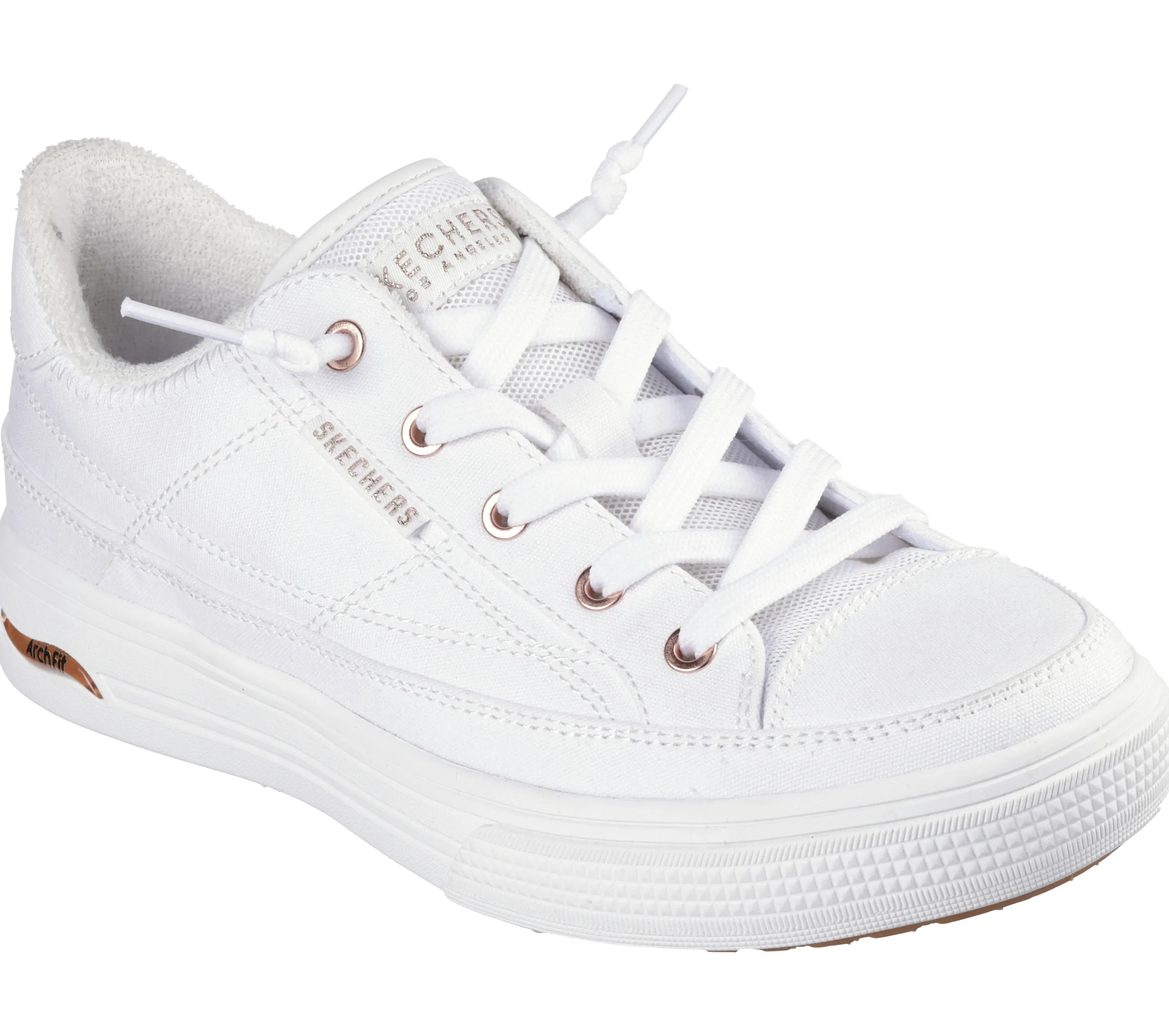 SKECHERS Arch Fit Arcade - Meet Ya There>Mujer Canvas Shoes|Calzado Plano