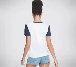 SKECHERS BOBS Apparel Run Walk V Neck Tee Shirt>Mujer Tops Y Partes De Arriba|Tops Y Partes De Arriba