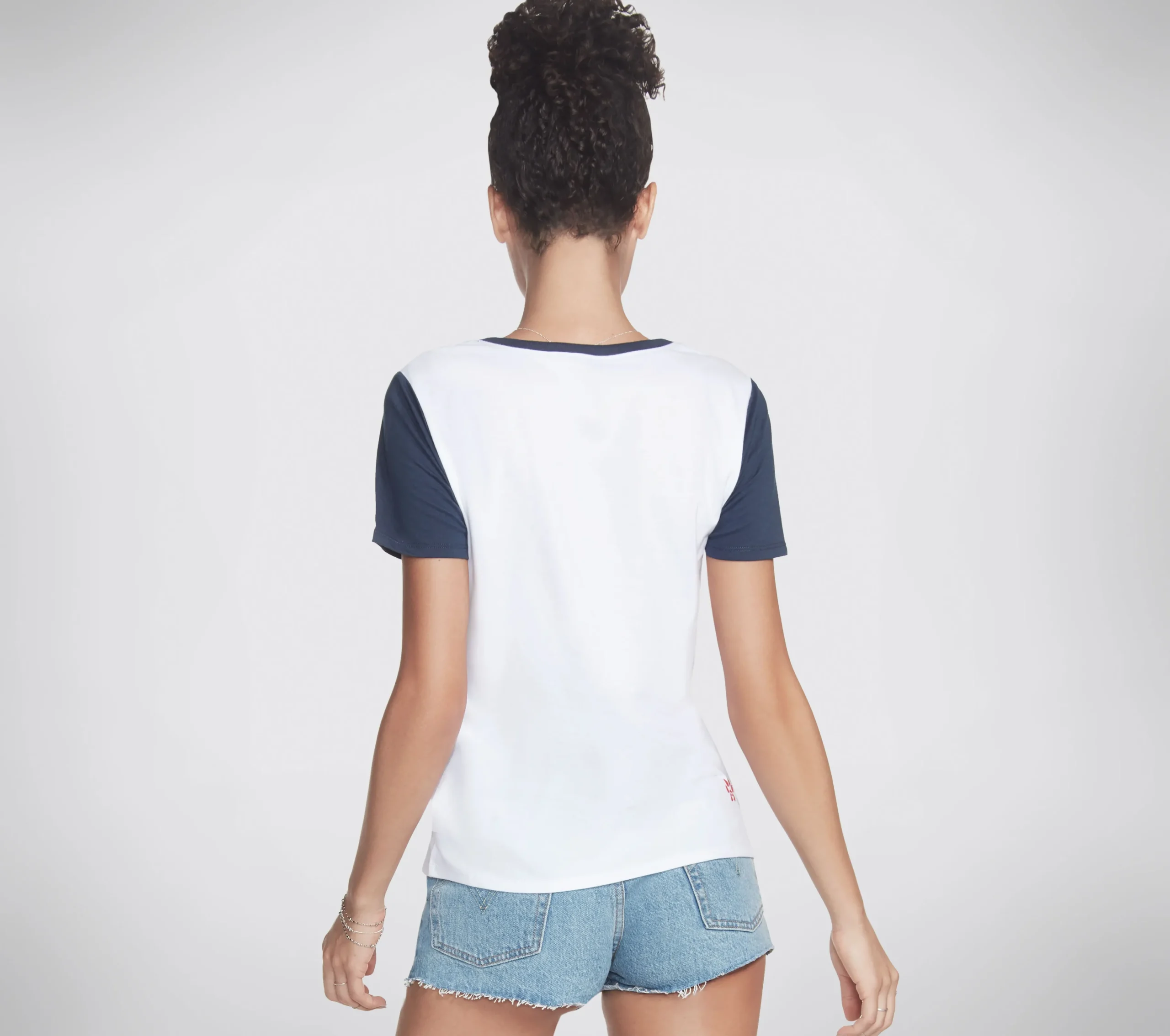 SKECHERS BOBS Apparel Run Walk V Neck Tee Shirt>Mujer Tops Y Partes De Arriba|Tops Y Partes De Arriba