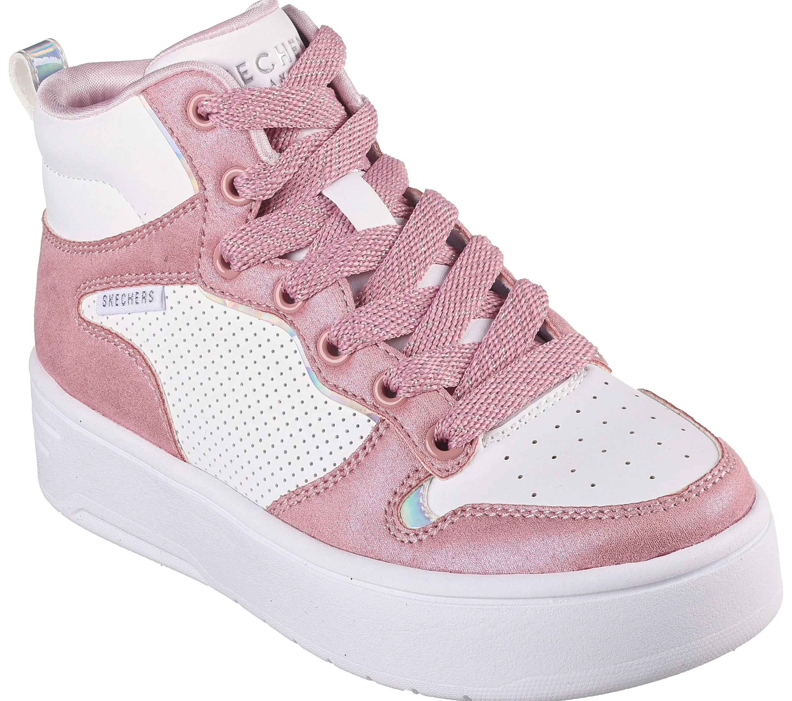 SKECHERS Court High - Shine Kicks>Niños Zapatillas