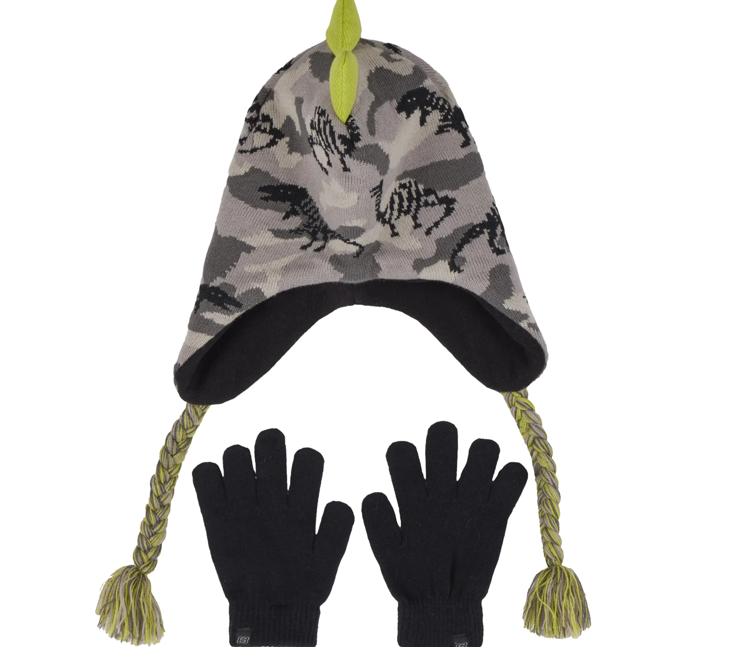 SKECHERS Dino Camo Jacquard Hat And Glove Set>Niños Gorras|Gorras