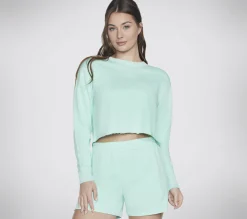 SKECHERS Essential Crop Crewneck>Mujer Tops Y Partes De Arriba|Tops Y Partes De Arriba