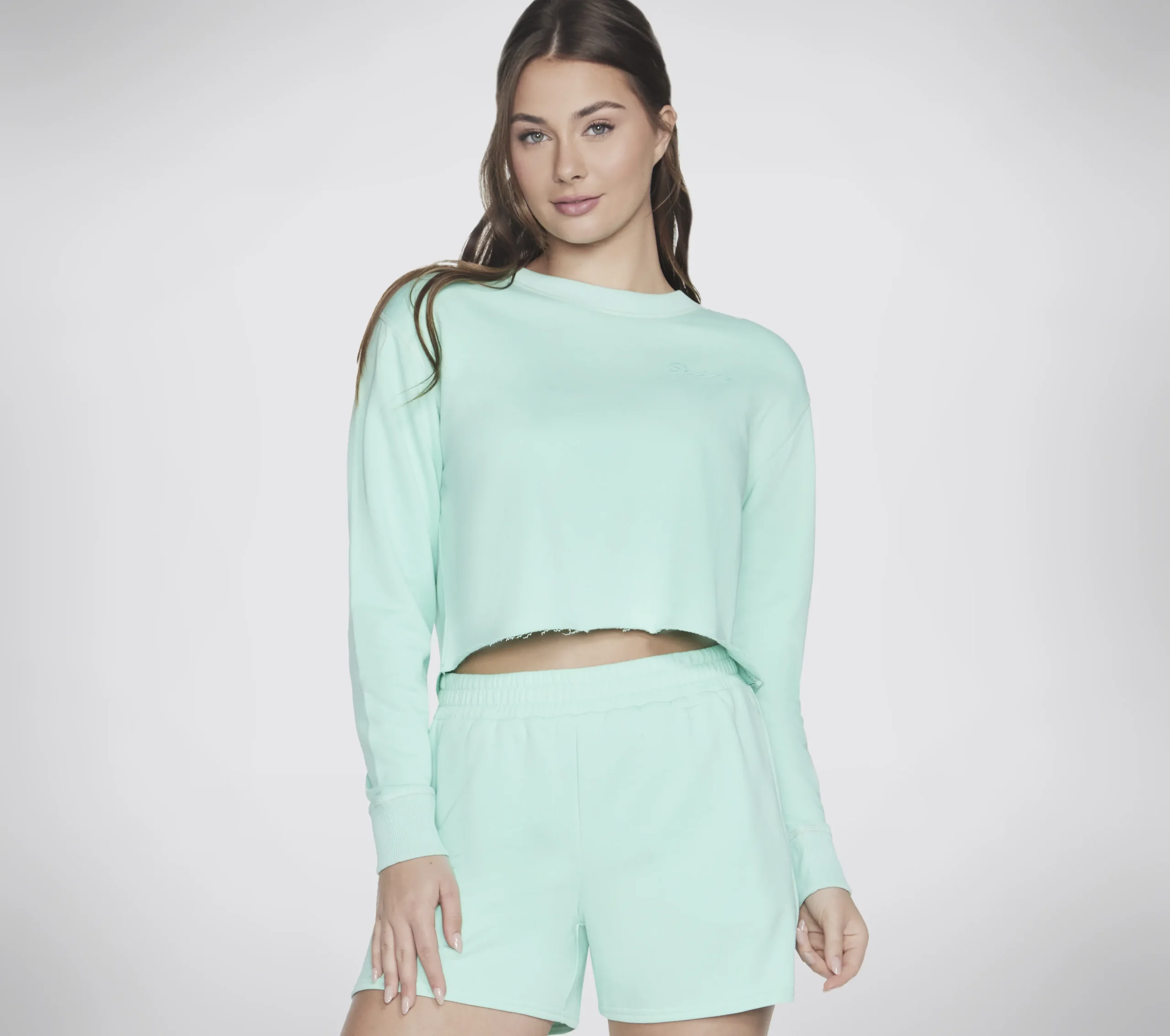SKECHERS Essential Crop Crewneck>Mujer Tops Y Partes De Arriba|Tops Y Partes De Arriba