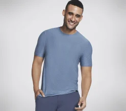 SKECHERS GO DRI All Day Tee>Hombre Partes De Arriba|Partes De Arriba