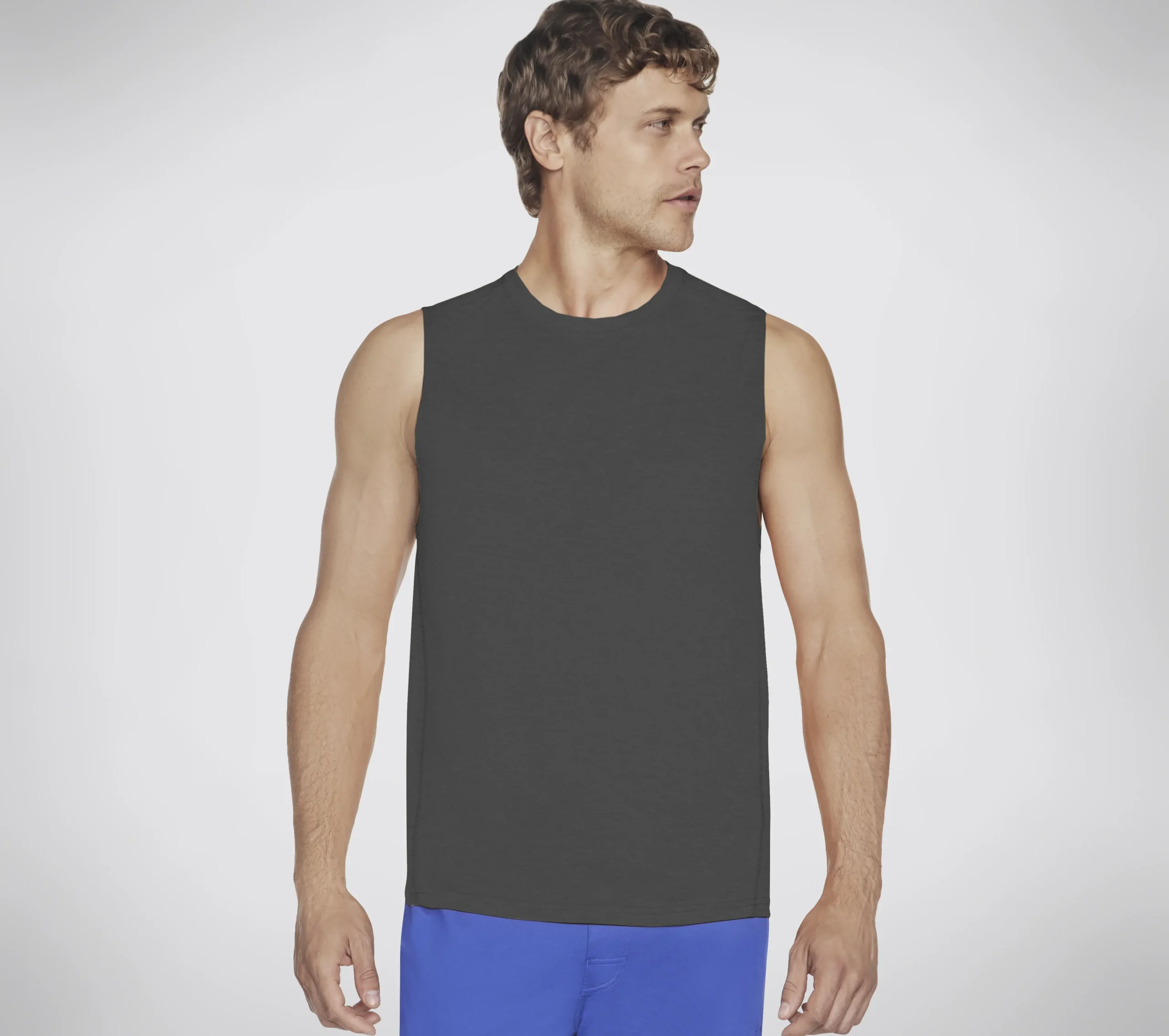 SKECHERS GO DRI Charge Muscle Tank>Hombre Partes De Arriba|Partes De Arriba
