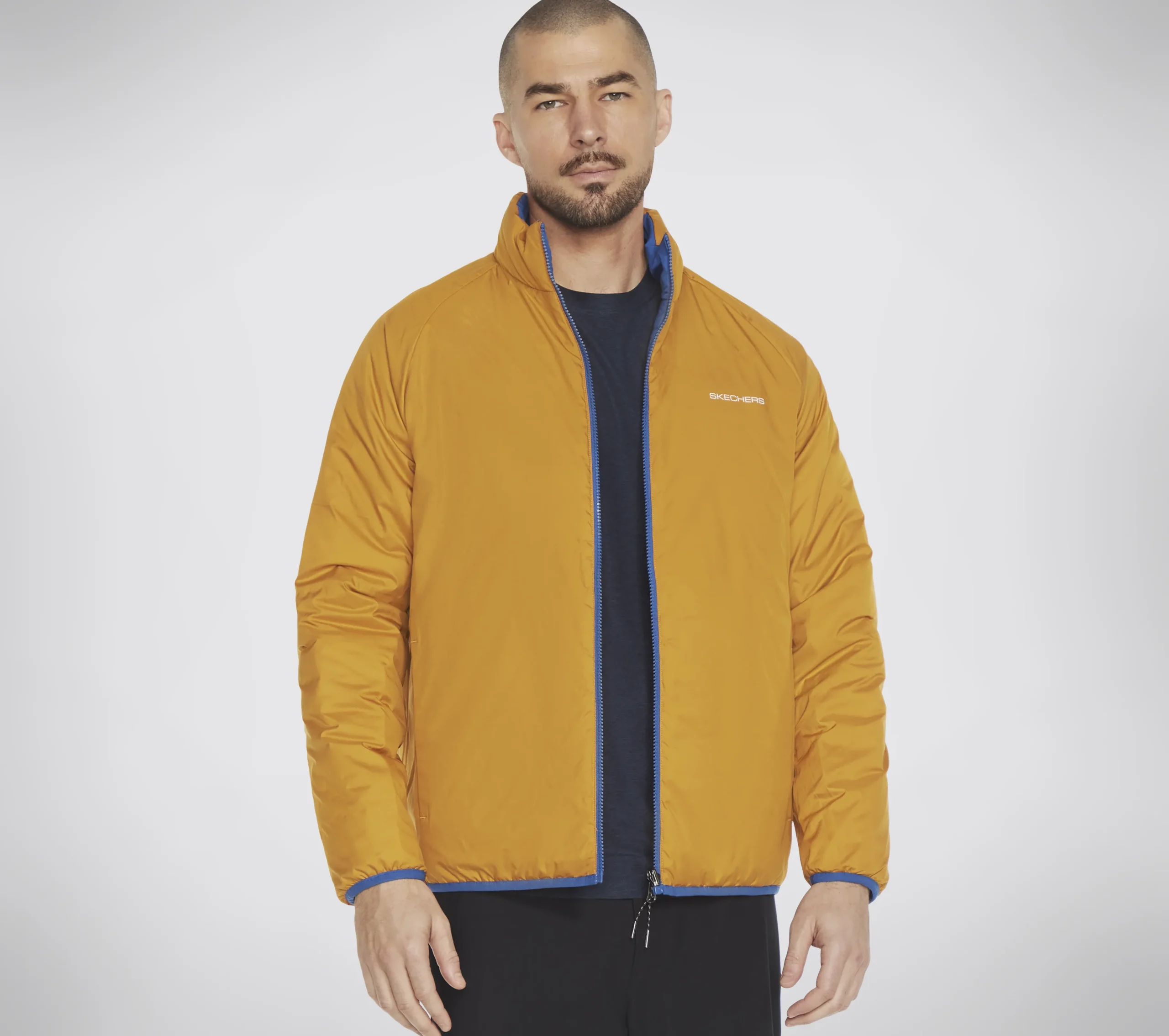 SKECHERS GO SHIELD Altitude Reversible Jacket>Hombre Partes De Arriba|Partes De Arriba