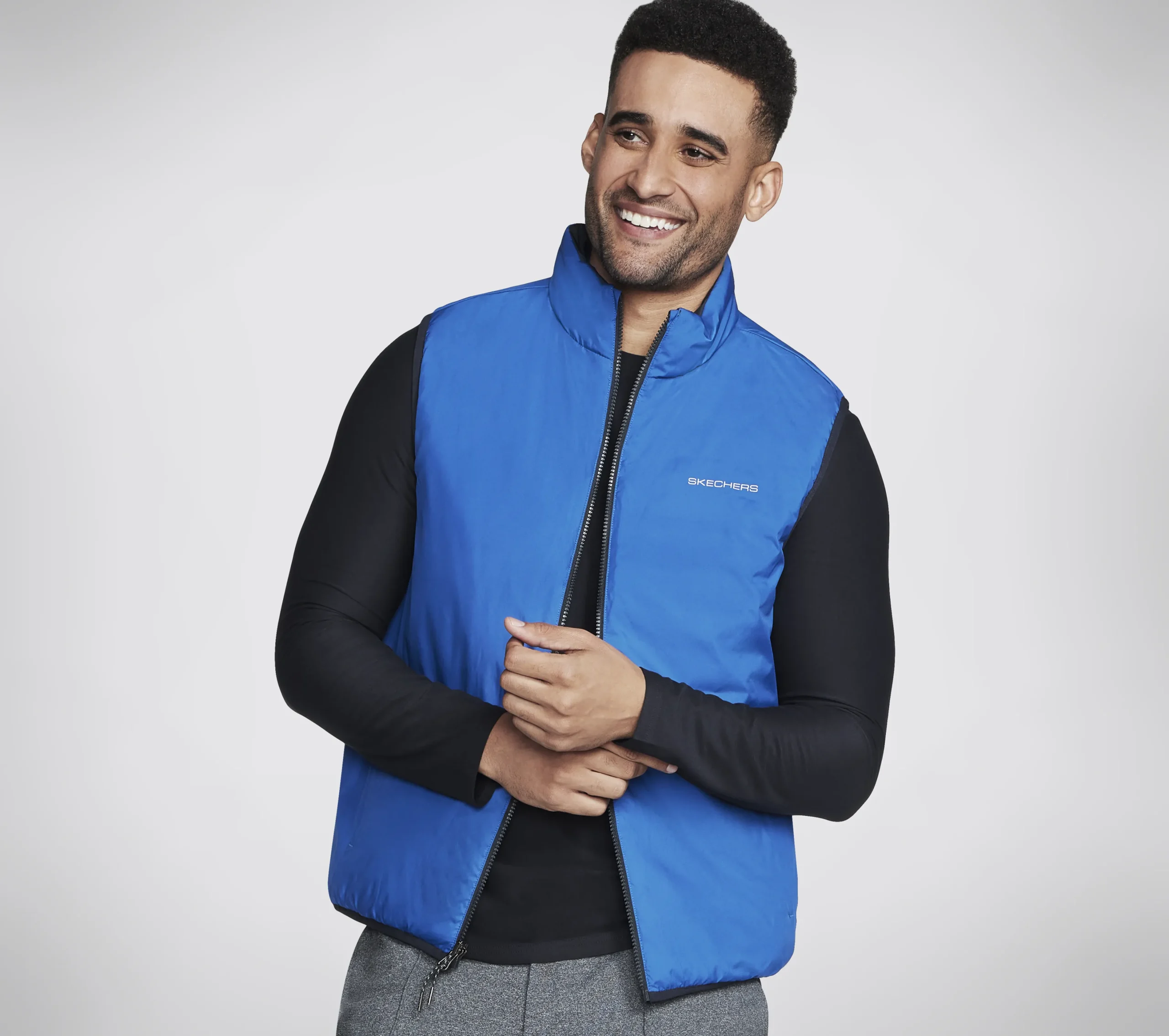 SKECHERS GO SHIELD Altitude Reversible Vest>Hombre Partes De Arriba|Partes De Arriba