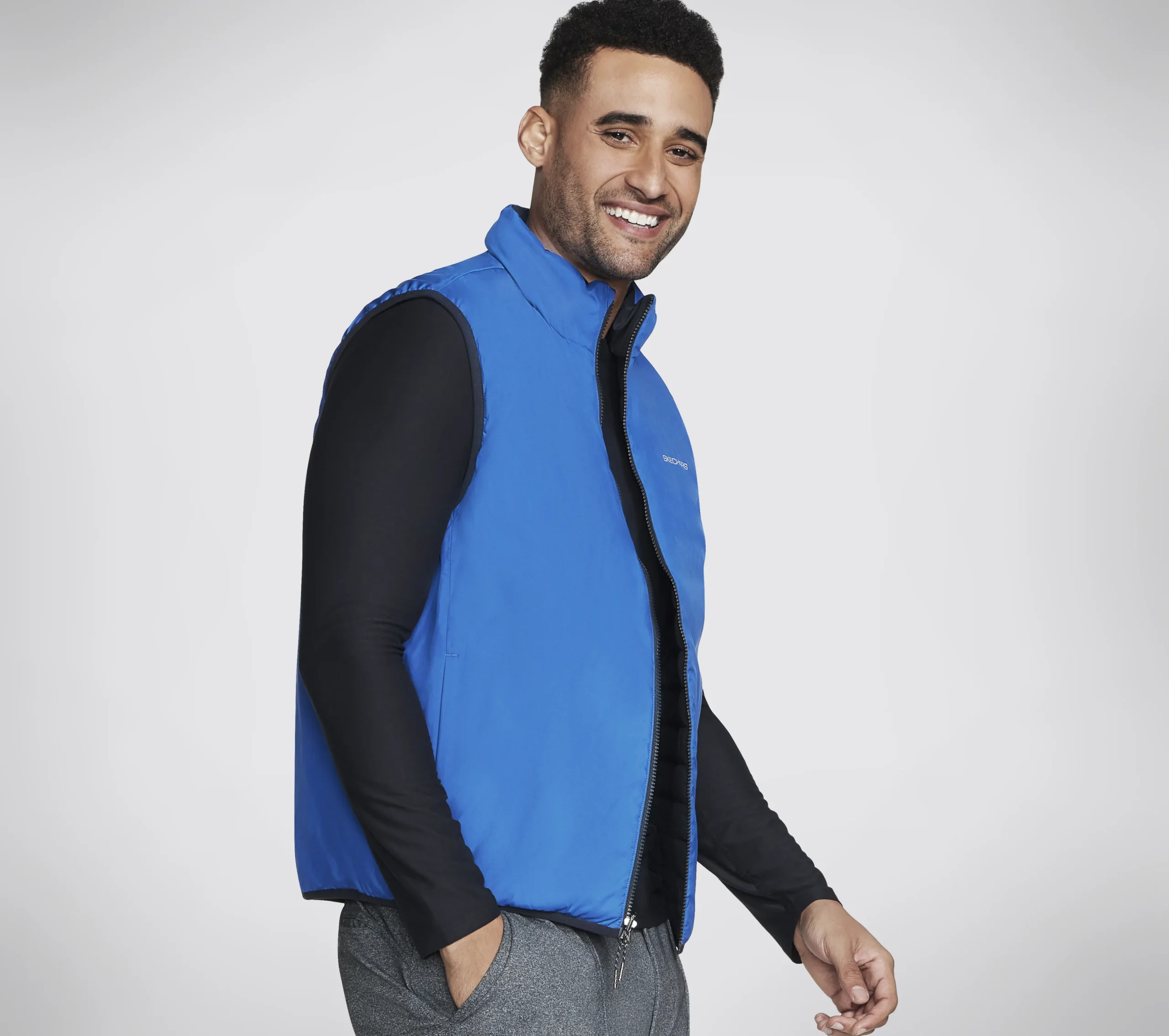 SKECHERS GO SHIELD Altitude Reversible Vest>Hombre Partes De Arriba|Partes De Arriba