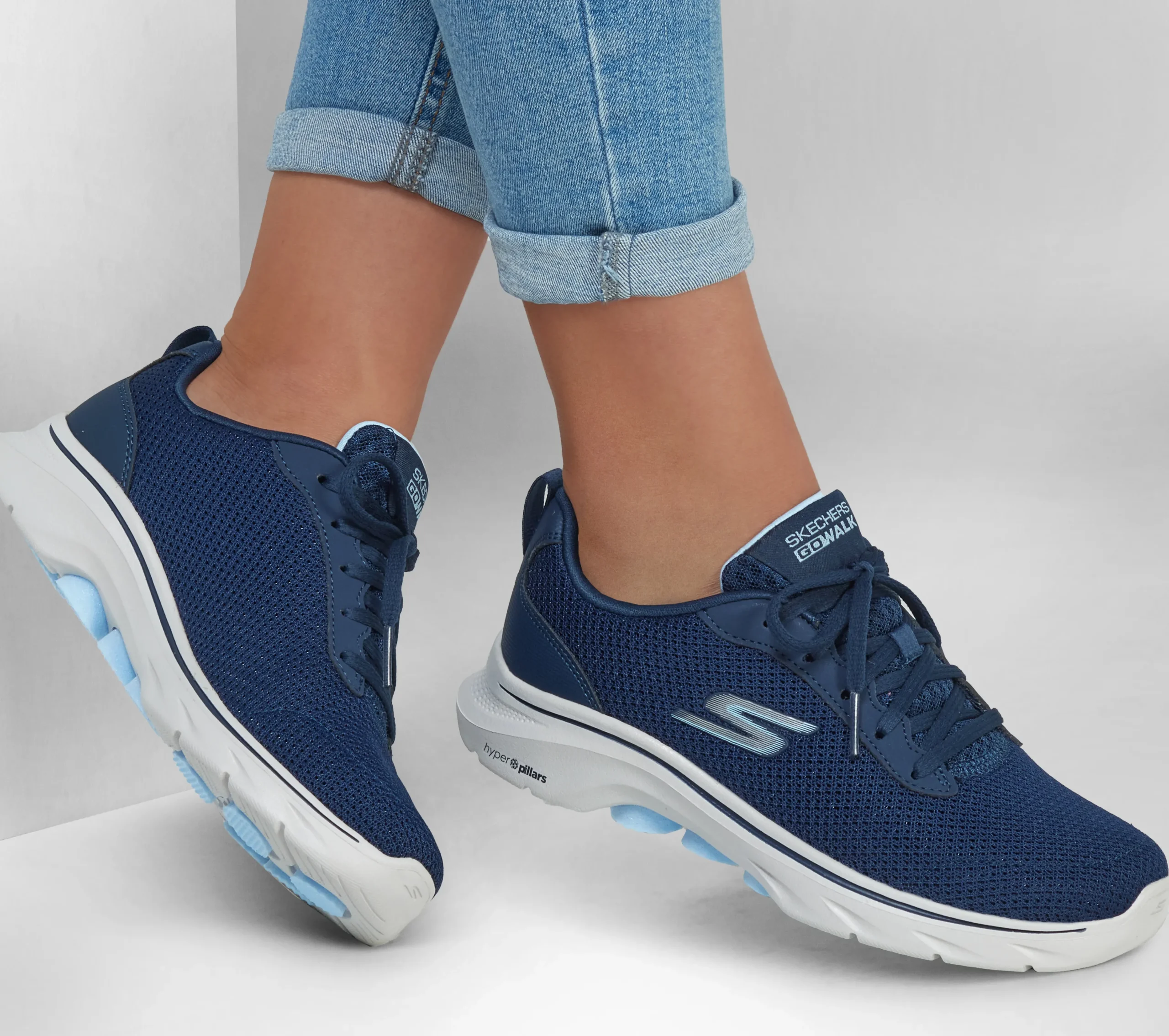 SKECHERS GO WALK 7 - Clear Path>Mujer Con Cordones|Zapatillas De Deporte