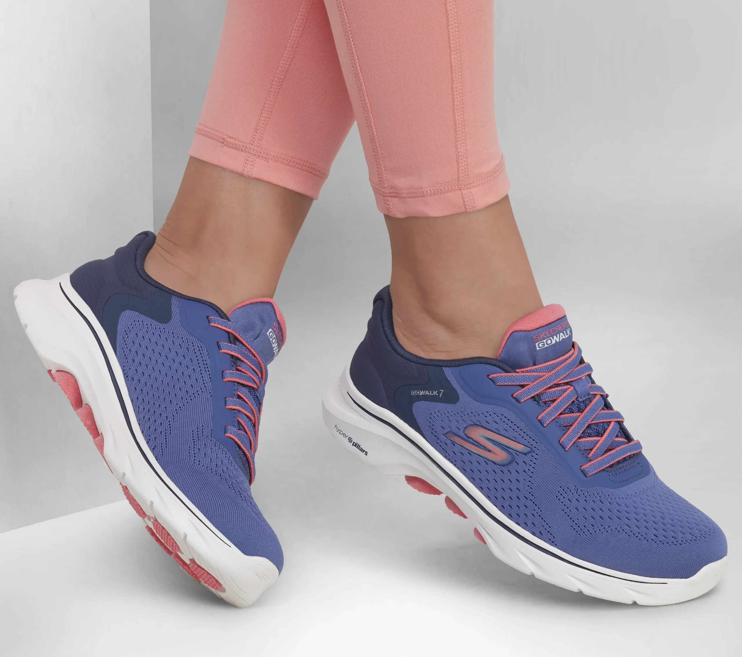 SKECHERS GO WALK 7 - Cosmic Waves>Mujer Sin Cordones|Zapatillas De Deporte