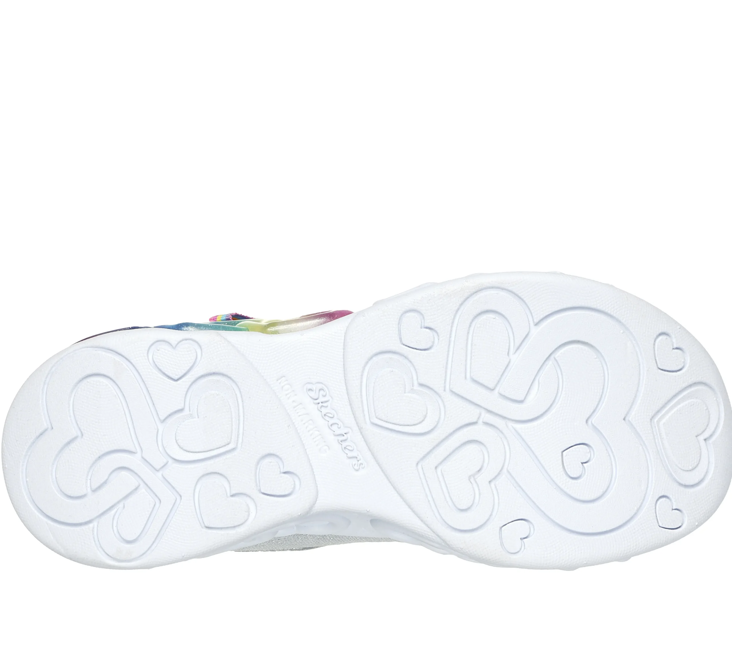 SKECHERS Infinite Heart Lights - Love Prism>Niños Sin Cordones|Con Luces