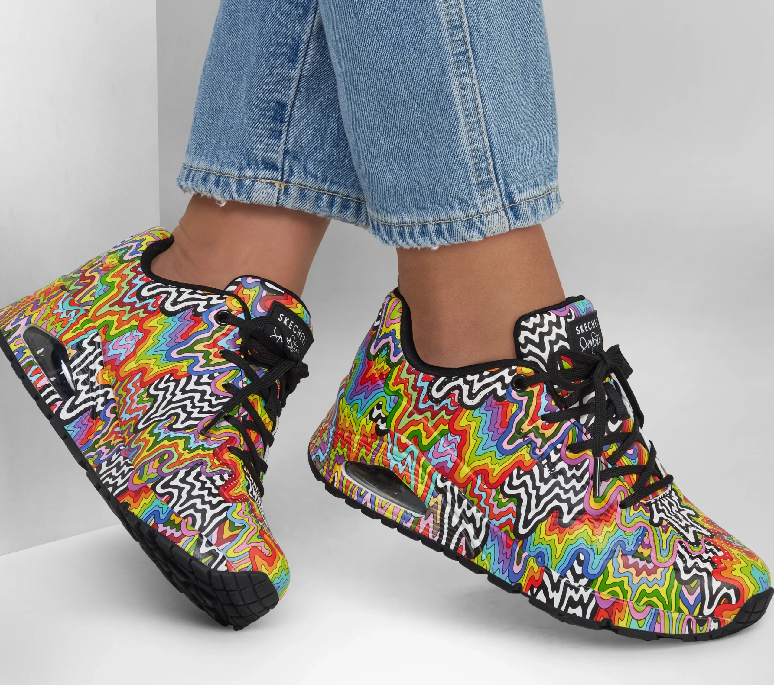 SKECHERS Jen Stark: Uno - Infinite Drip>Mujer Con Cordones|Zapatillas Casual