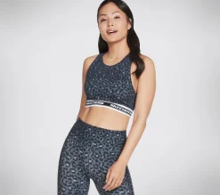 SKECHERS Midnight Leopard Crop Bra>Mujer Tops Y Partes De Arriba|Tops Y Partes De Arriba
