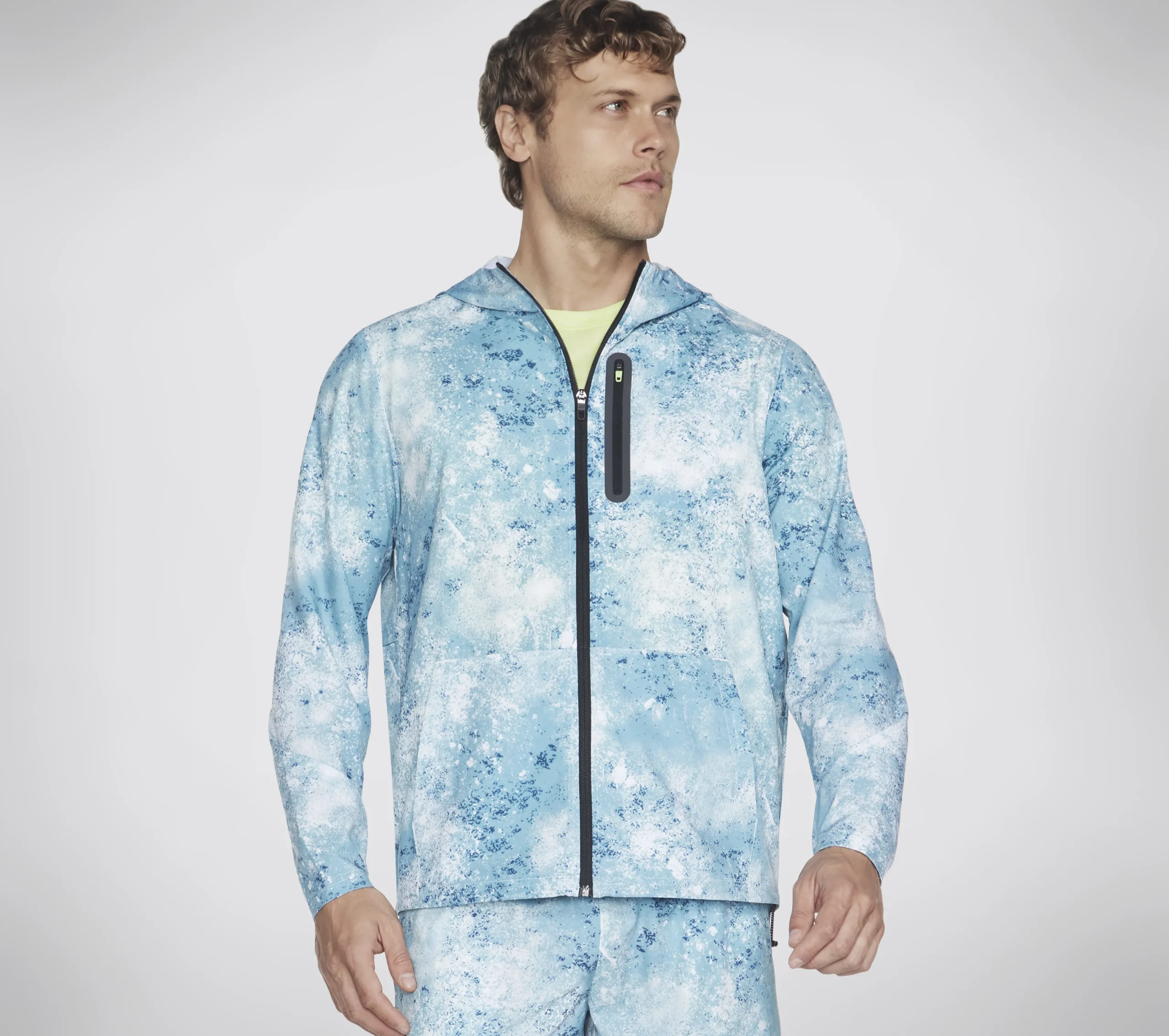 SKECHERS Razor Printed Full Zip Jacket>Hombre Partes De Arriba|Partes De Arriba