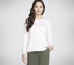 SKECHERS Rhinestone Queen Long Sleeve Tee>Mujer Tops Y Partes De Arriba|Tops Y Partes De Arriba