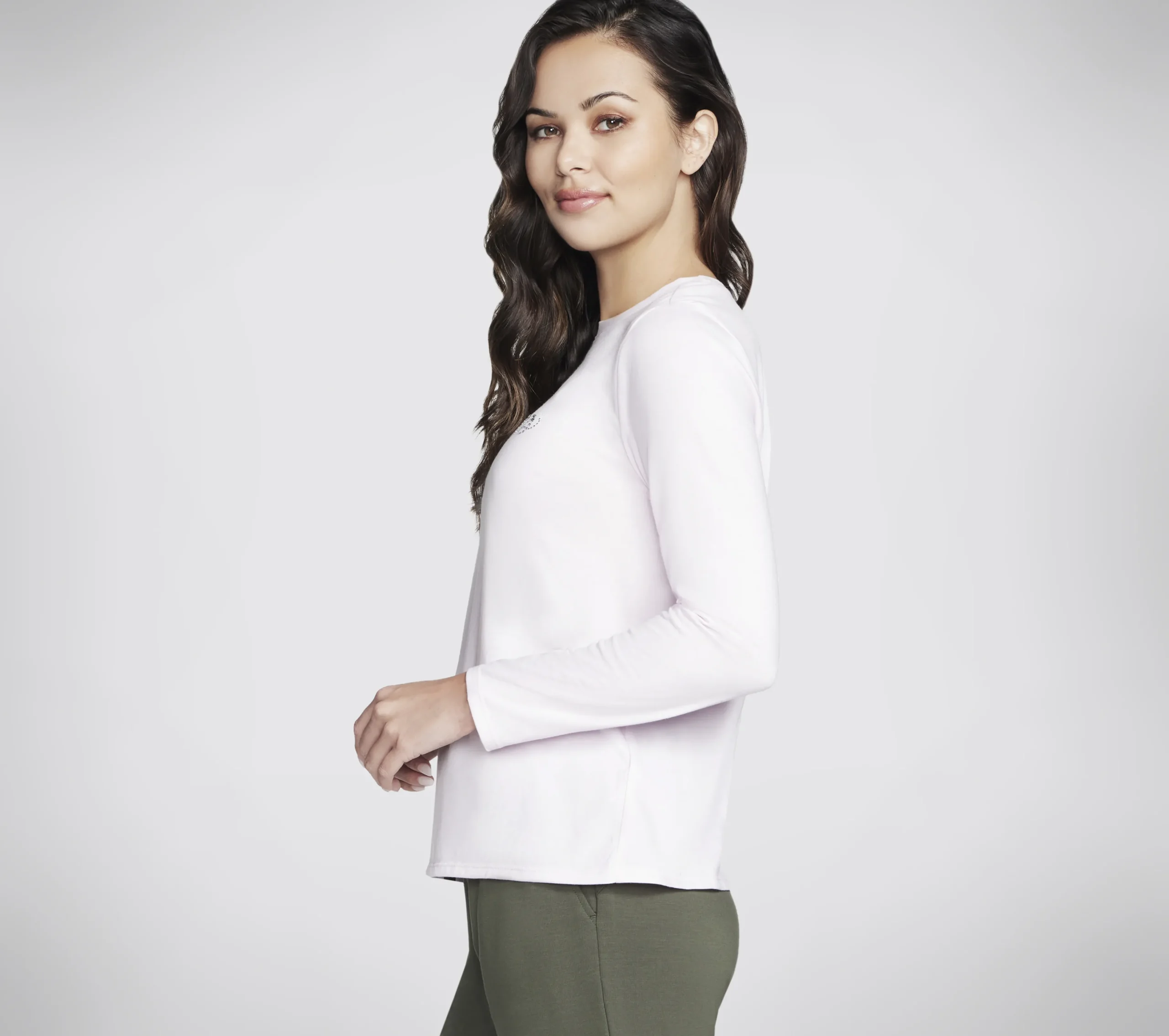 SKECHERS Rhinestone Queen Long Sleeve Tee>Mujer Tops Y Partes De Arriba|Tops Y Partes De Arriba