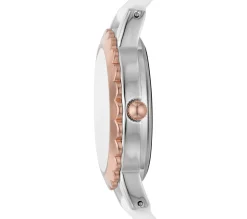 SKECHERS Scalloped Bezel White Watch><noscript><img width=