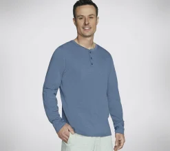 SKECHERS SKECH-BREEZE Slub L/S Henley>Hombre Partes De Arriba|Partes De Arriba