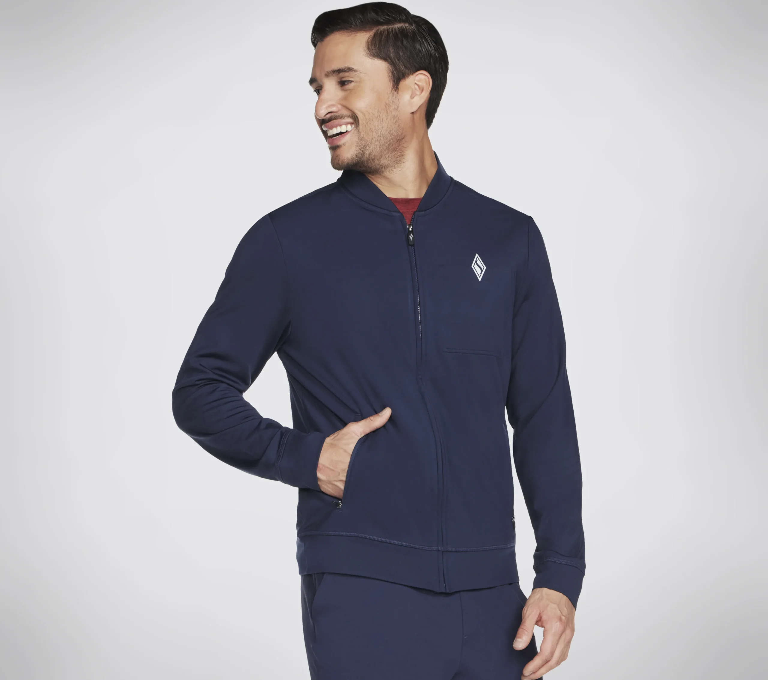 SKECHERS Apparel Hoodless Hoodie ULTRA GO Jacket>Hombre Partes De Arriba|Partes De Arriba