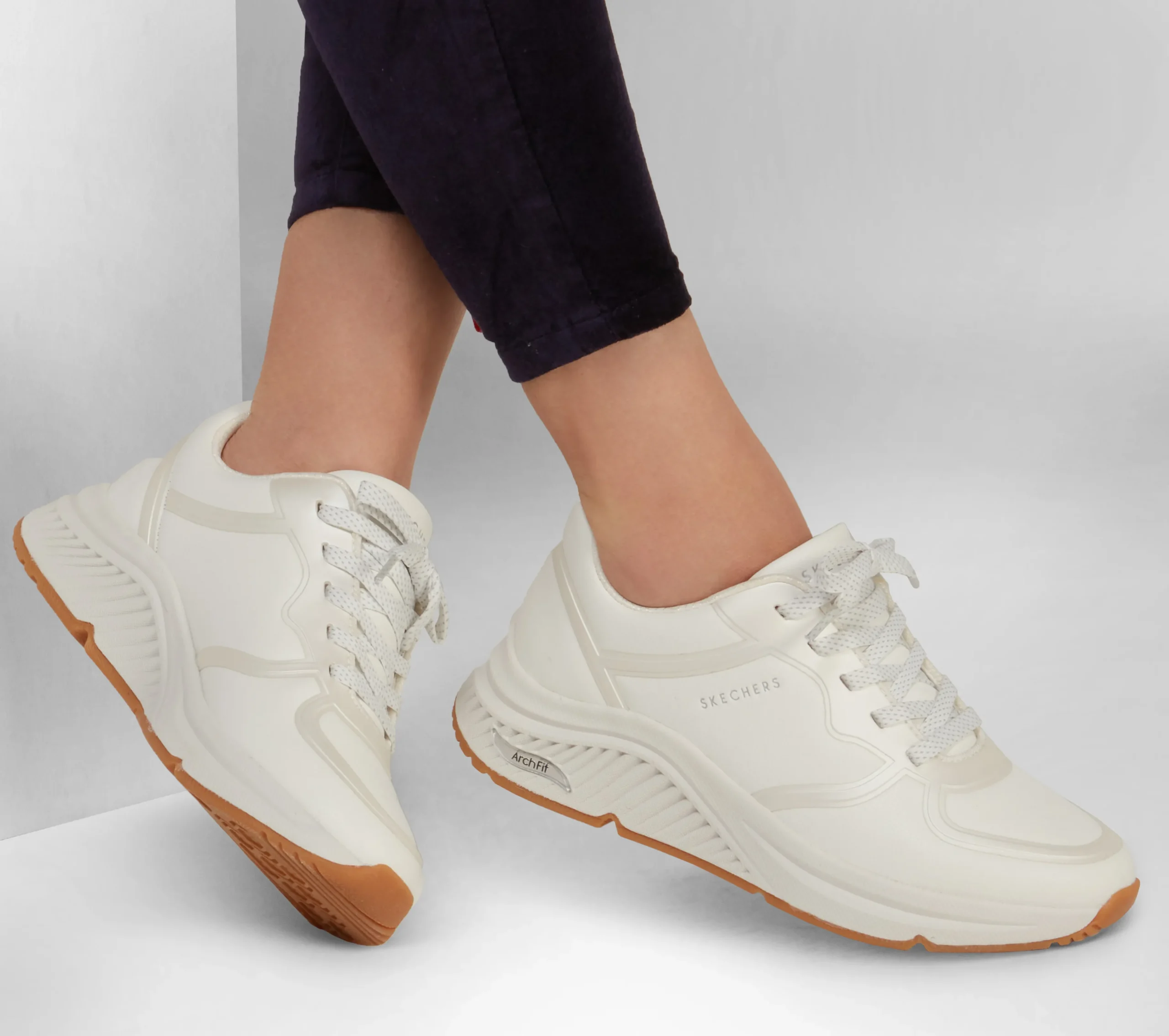 SKECHERS Arch Fit S-Miles - Mile Makers>Mujer Con Cordones|Zapatillas Casual