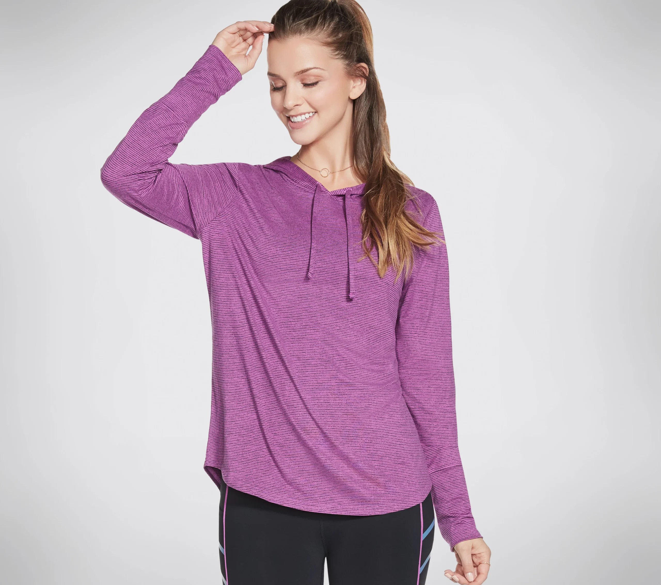 SKECHERS GOwalk Harmony Stripe Hoodie>Mujer Tops Y Partes De Arriba|Tops Y Partes De Arriba