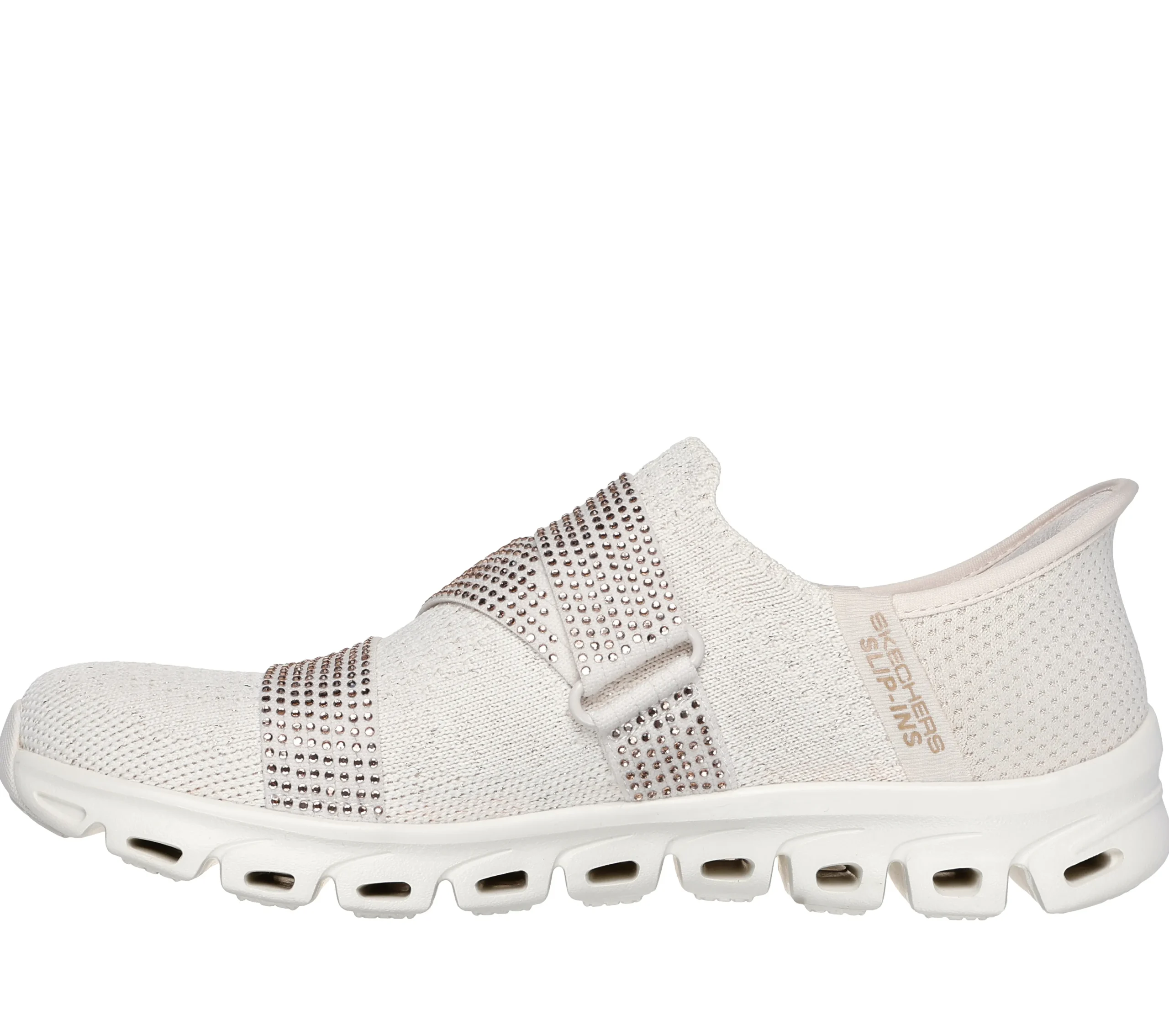 SKECHERS Slip-ins: Glide-Step - High Shine>Mujer Sin Cordones|Hands Free Slip-Ins