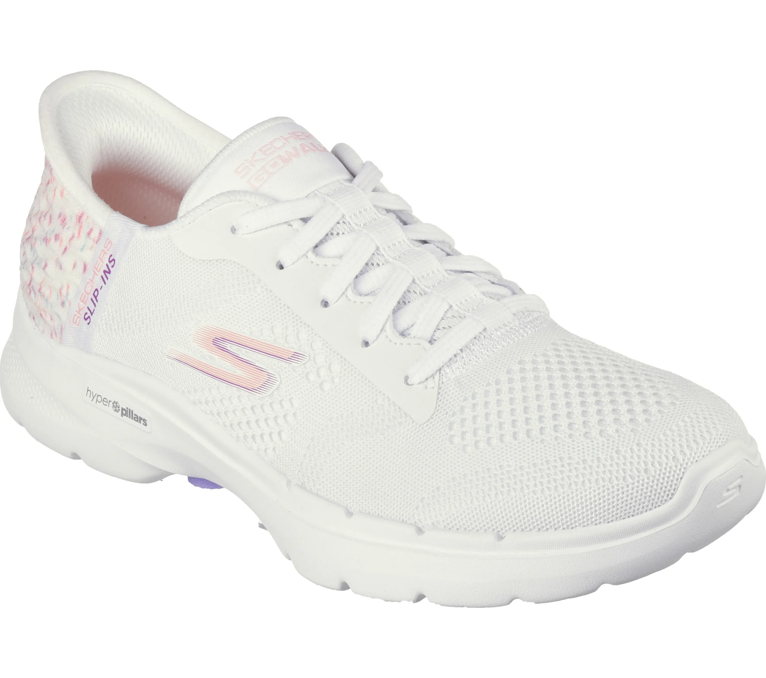 SKECHERS Slip-Ins: GO WALK 6 - Vivid Idea>Mujer Sin Cordones|Hands Free Slip-Ins