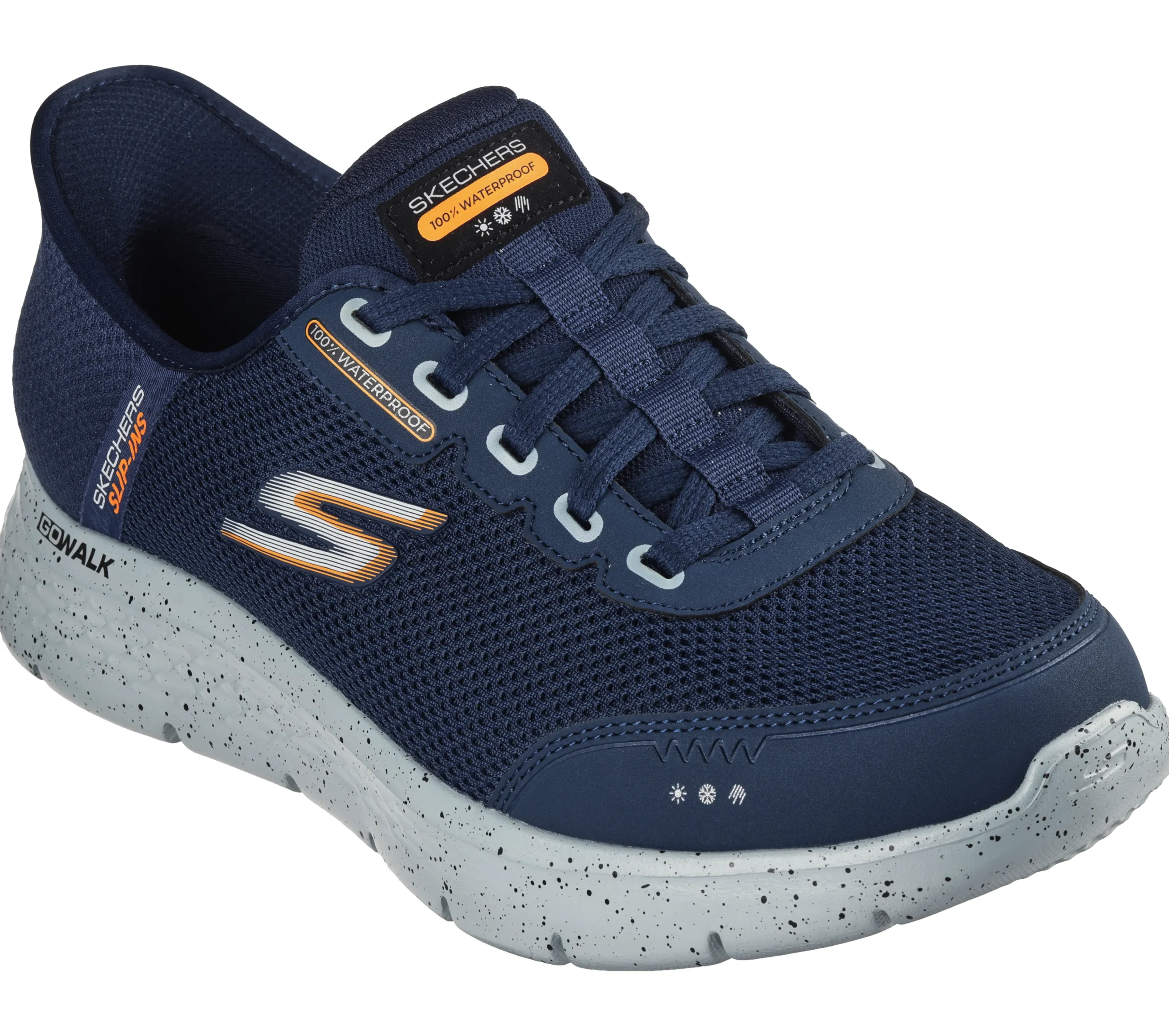 SKECHERS Slip-ins: GO WALK Flex - Waterproof>Hombre Sin Cordones|Hands Free Slip-Ins