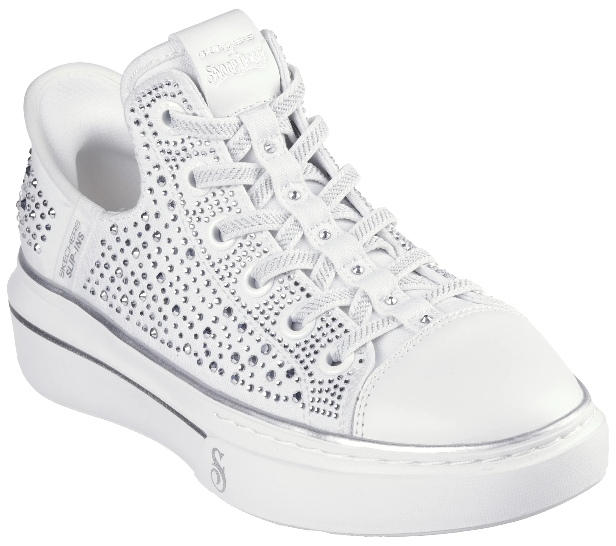 SKECHERS Slip-ins: Snoop One - Rhine-Stoned>Mujer Hands Free Slip-Ins|Zapatillas Casual