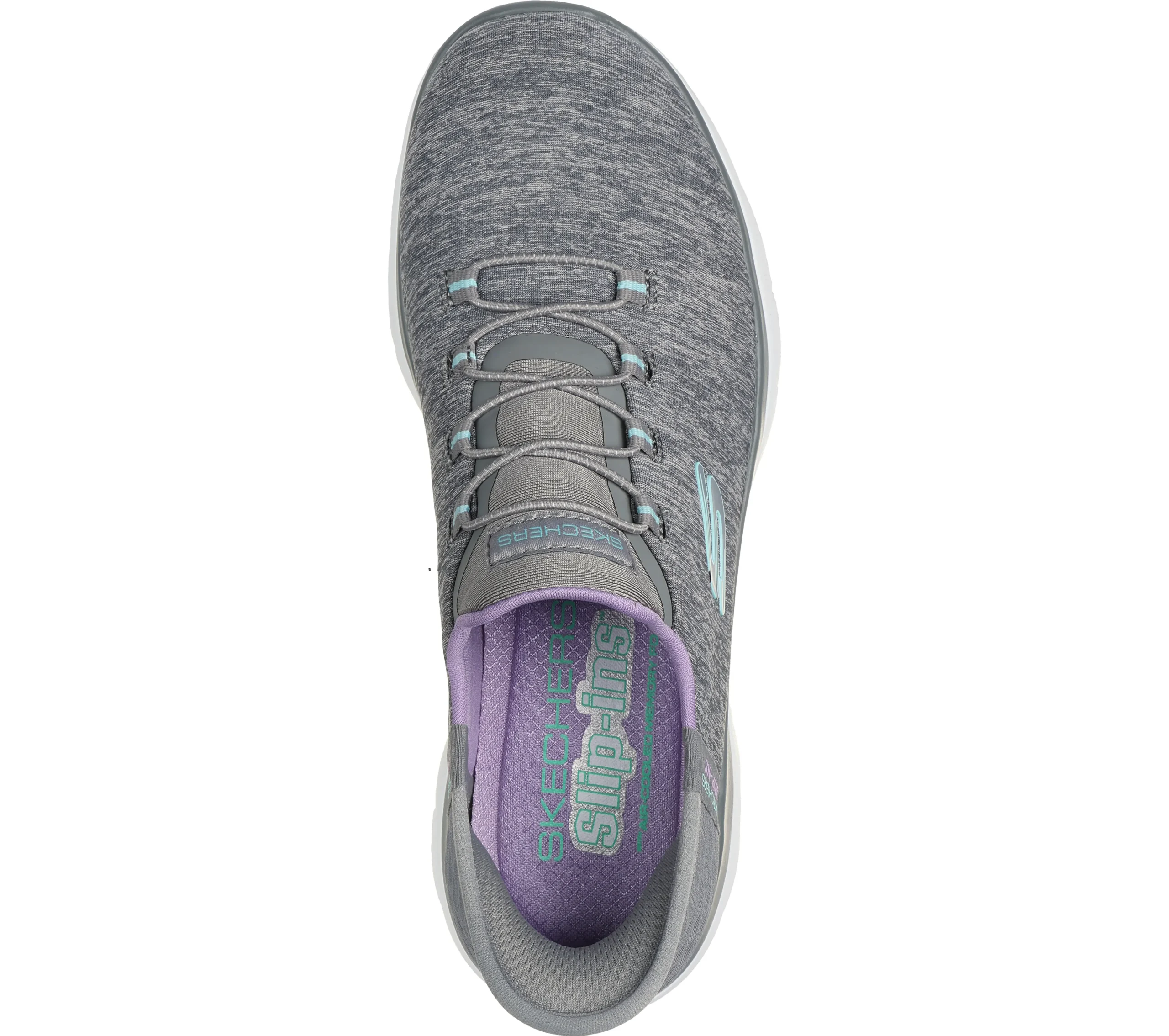 SKECHERS Slip-ins: Summits - Dazzling Haze>Mujer Sin Cordones|Hands Free Slip-Ins
