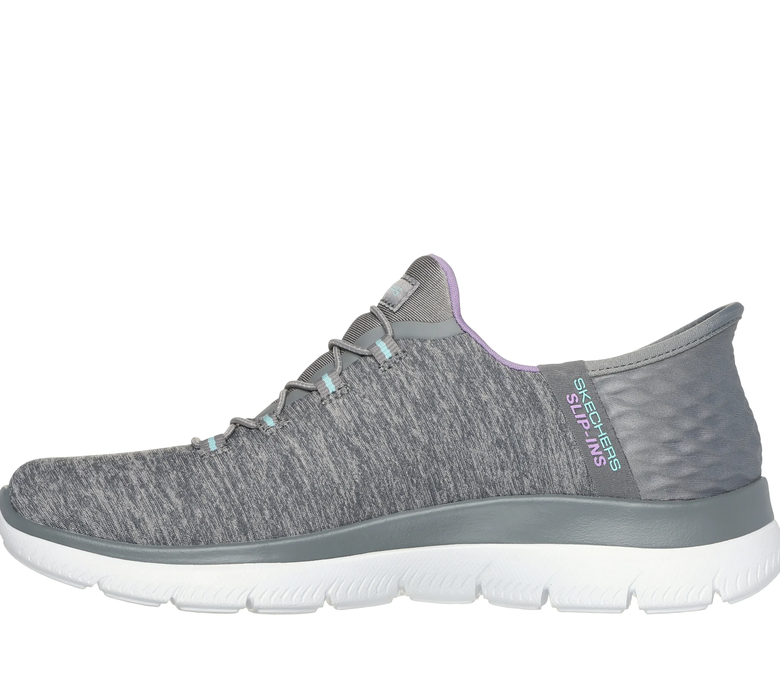 SKECHERS Slip-ins: Summits - Dazzling Haze>Mujer Sin Cordones|Hands Free Slip-Ins