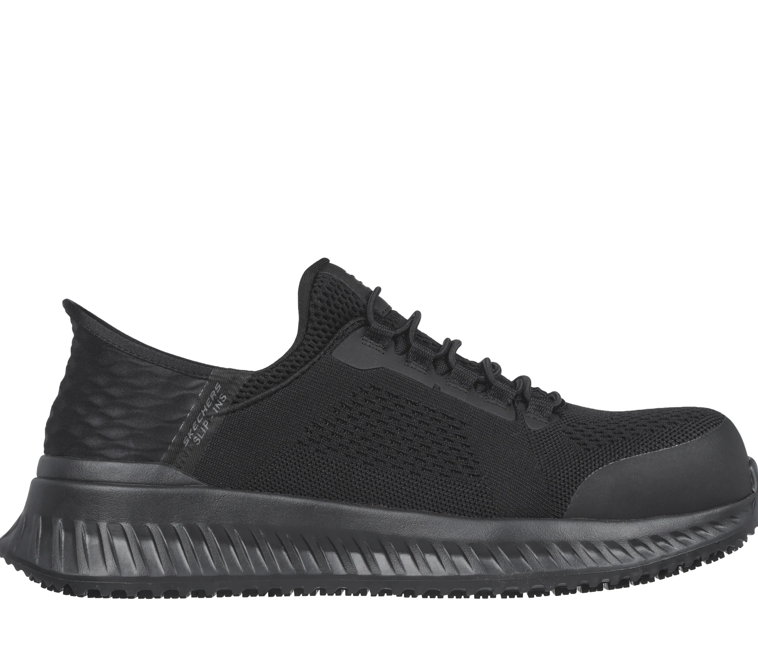 SKECHERS Slip-ins Work: Tilido - Fletchit CT>Hombre Sin Cordones|Hands Free Slip-Ins