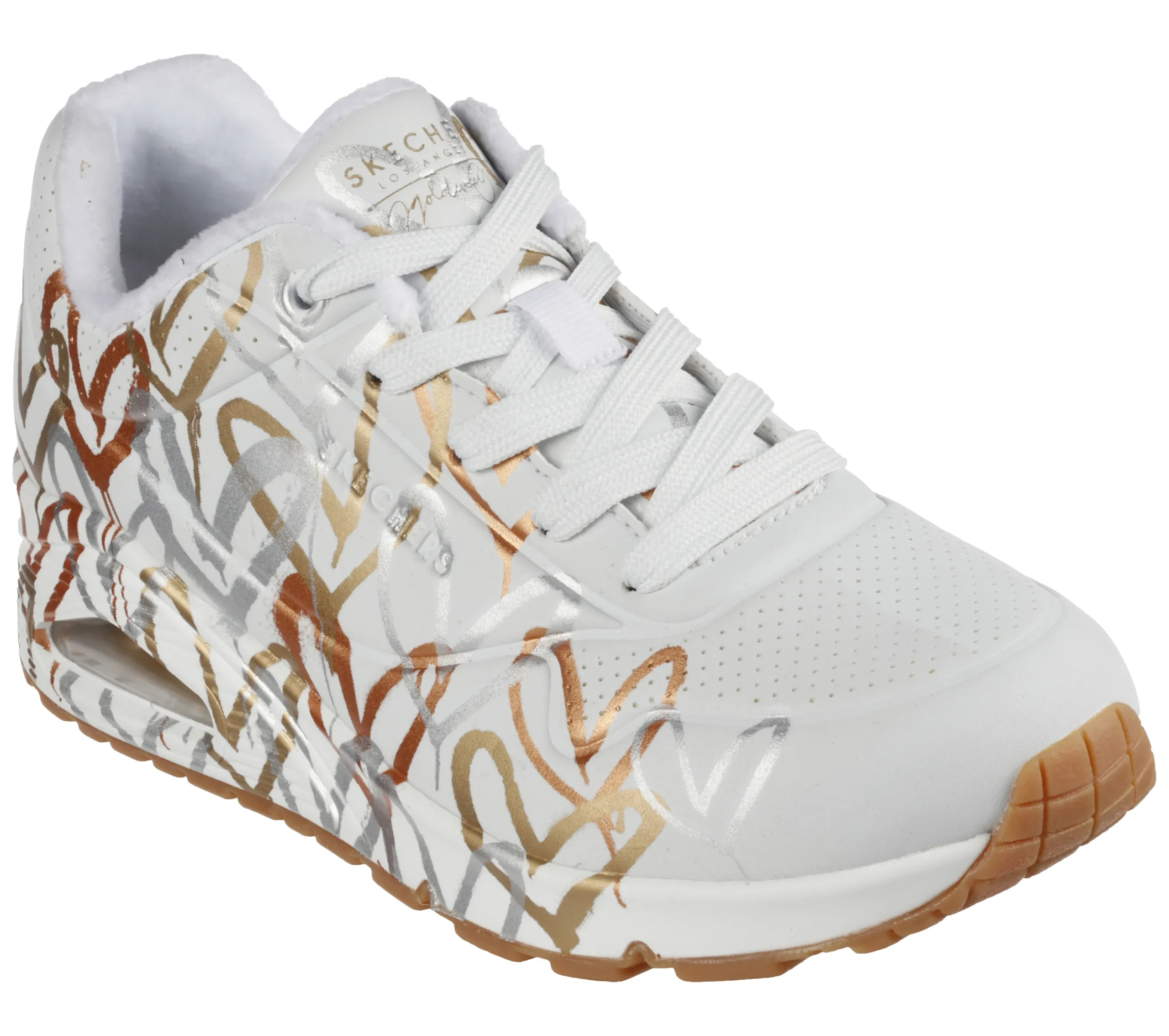SKECHERS X JGoldcrown: Uno - Metallic Love>Mujer Con Cordones|Zapatillas Casual