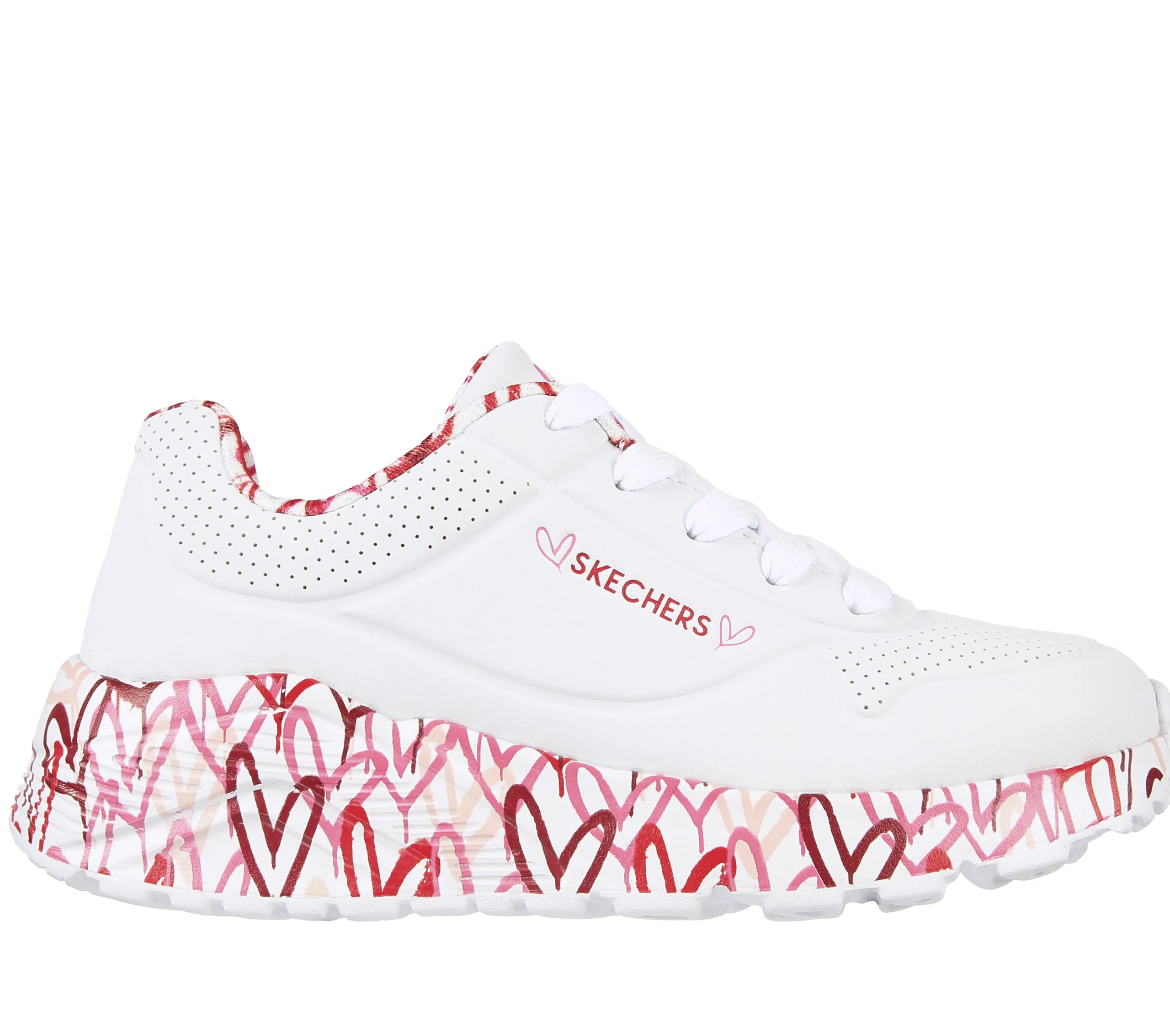 SKECHERS X JGoldcrown: Uno Lite - Lovely Luv>Niños Con Cordones|Zapatillas