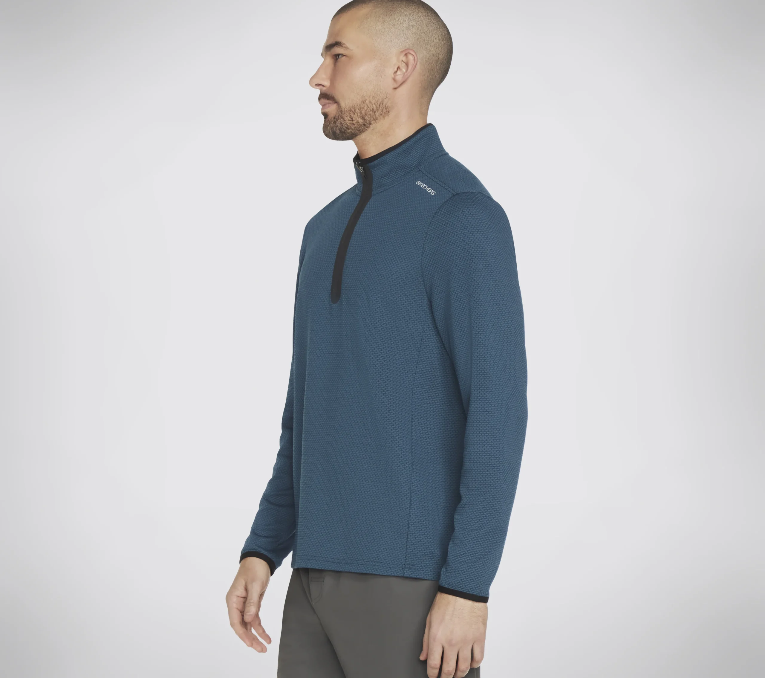 SKECHERS Skech-Knits Burst 1/4 Zip>Hombre Partes De Arriba|Partes De Arriba