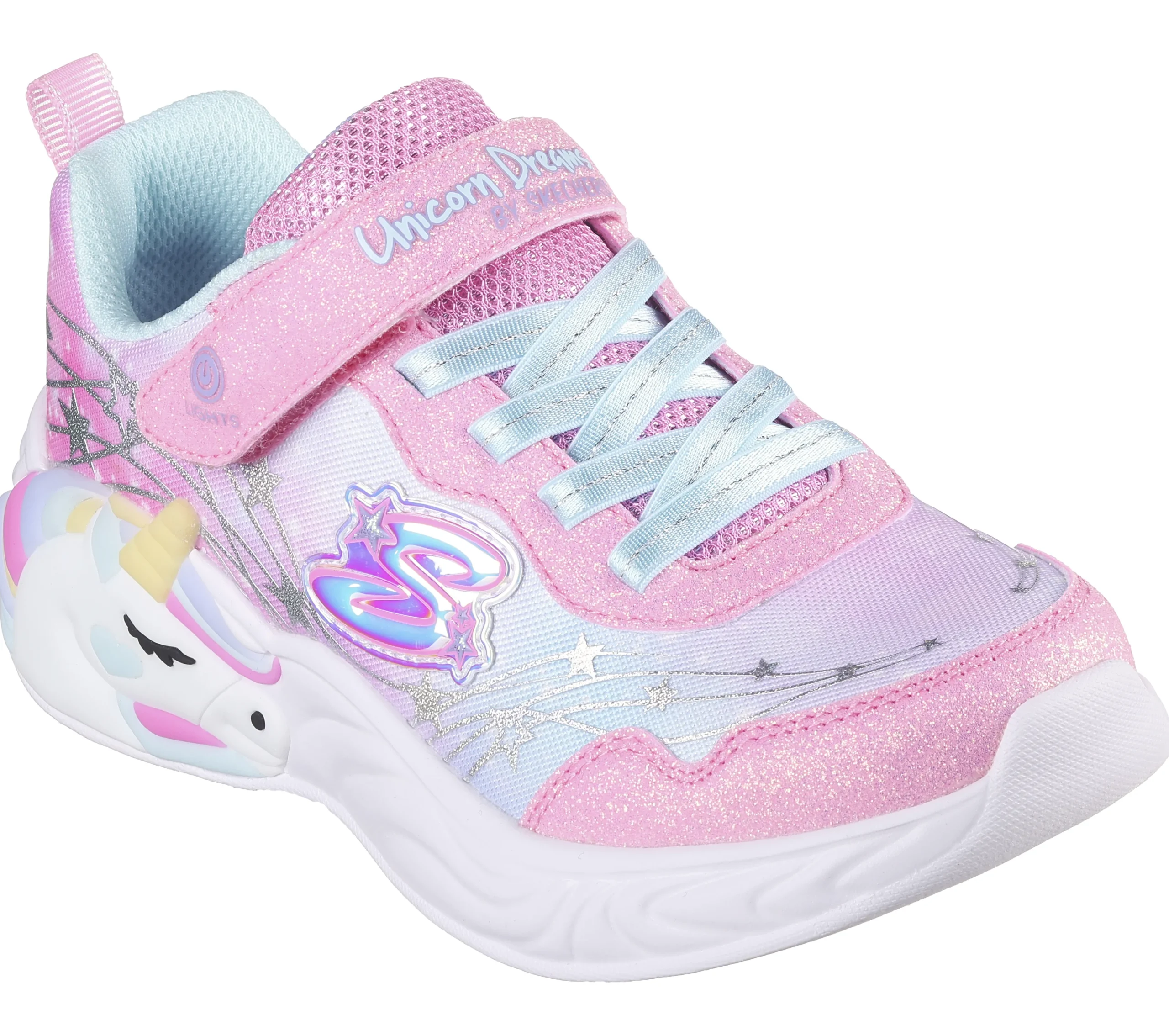 SKECHERS S-Lights: Unicorn Dreams - Wishful Magic>Niños Con Luces|Zapatillas