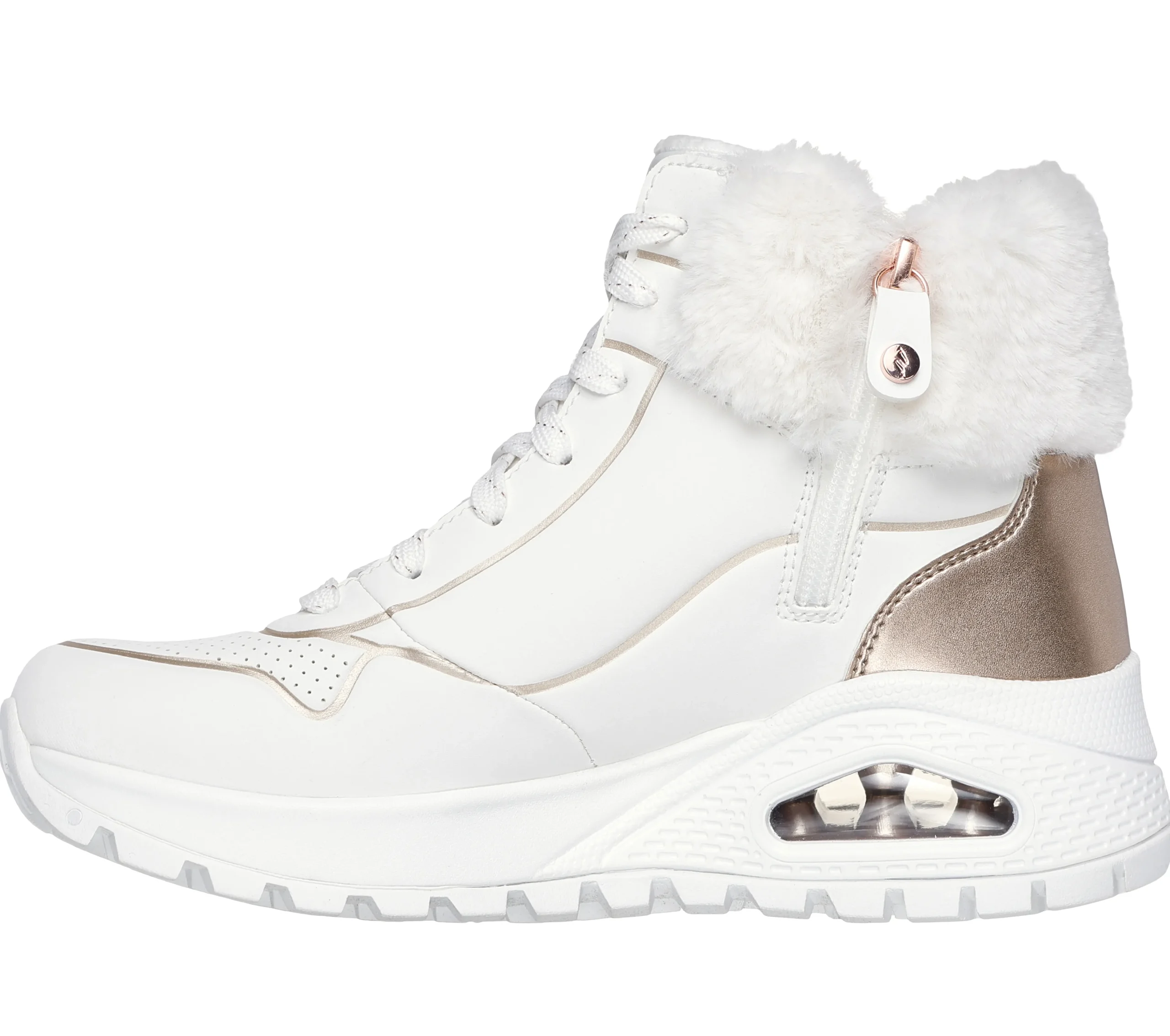 SKECHERS Uno Rugged - Fall Shimmer>Mujer Con Cordones|Botas